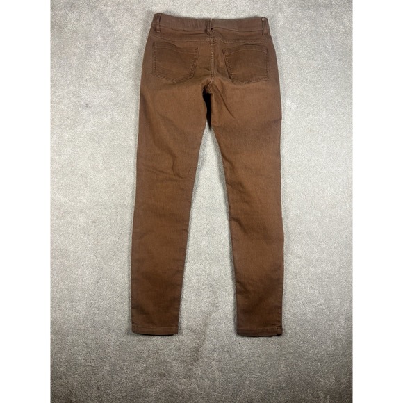 Toad & Co Skinny Pants Women's 12 Brown Mid Rise Ankle 5 Pocket Stretch Jeans - Picture 7 of 11